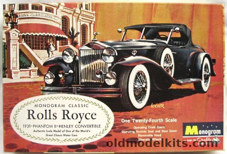 Monogram 1/24 1931 Rolls-Royce Phantom II Henley Convertible, PC109-300 plastic model kit